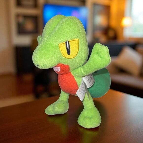 Pokemon Official & Premium Quality Treecko Plush by TOMY 7” - Picture 5 of 5
